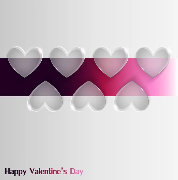 Happy Valentines Day Card — Stock Vector