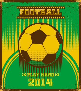 Brezilyalı futbol poster.