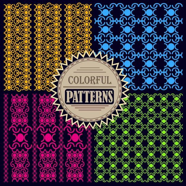 Colorful retro pattern — Stock Vector