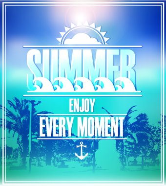 yaz tatili illüstrasyon