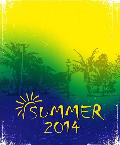 Illustration vacances d'été — Image vectorielle