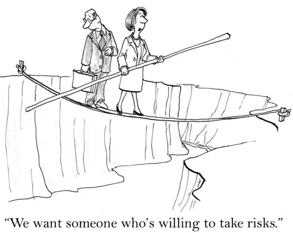 Alguém que vai correr riscos é procurado. — Fotografia de Stock
