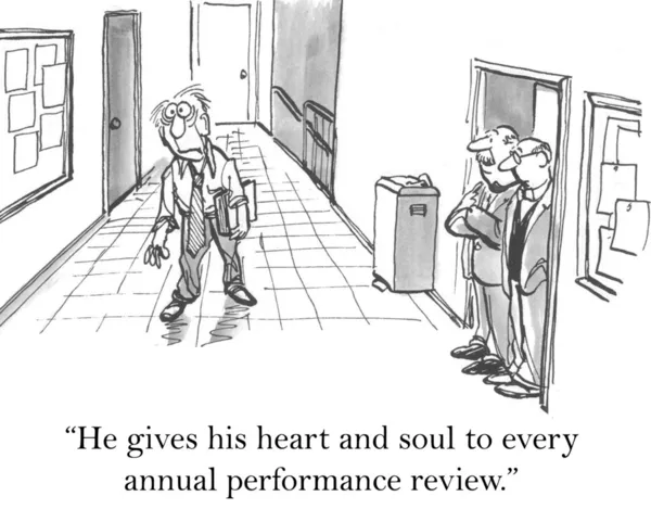 He gives his heart and soul to review — Stock Photo, Image