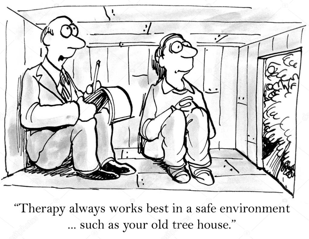 Therapy always works better in a safe environment