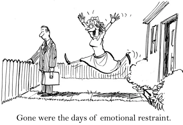 Gegaan zijn de dagen van emotionele terughoudendheid — Stockfoto