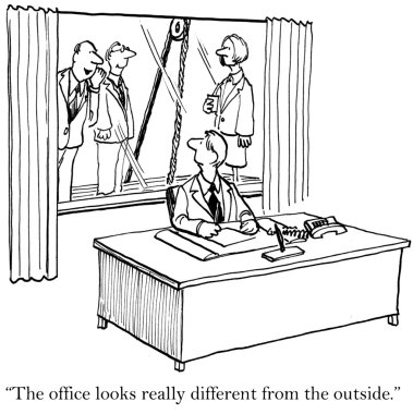 Yöneticiler office görmek için dışarı çık