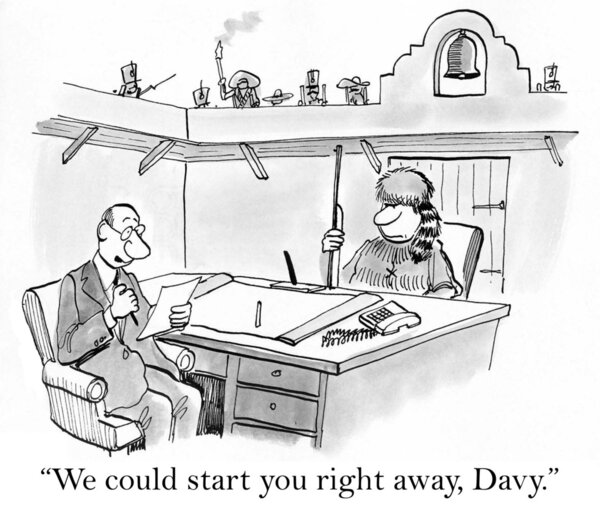 Как скоро Дэйви Крокетт может начать работу в Аламо
