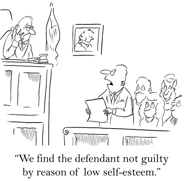 Jury gives the defendant a break for lacking self esteem