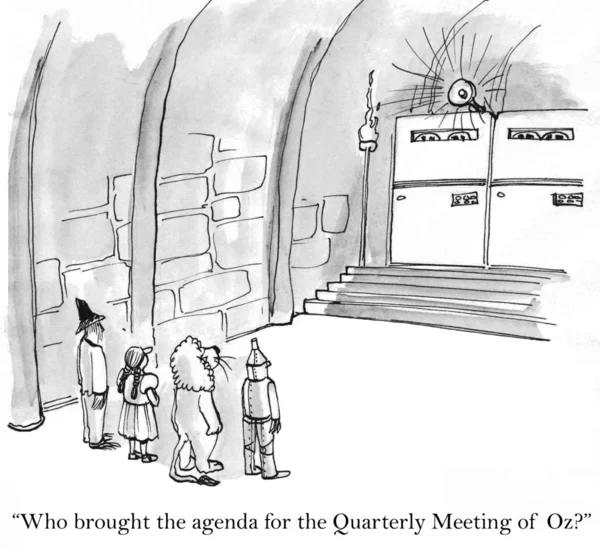 Time for the quarterly meeting of Oz — Stock Photo, Image