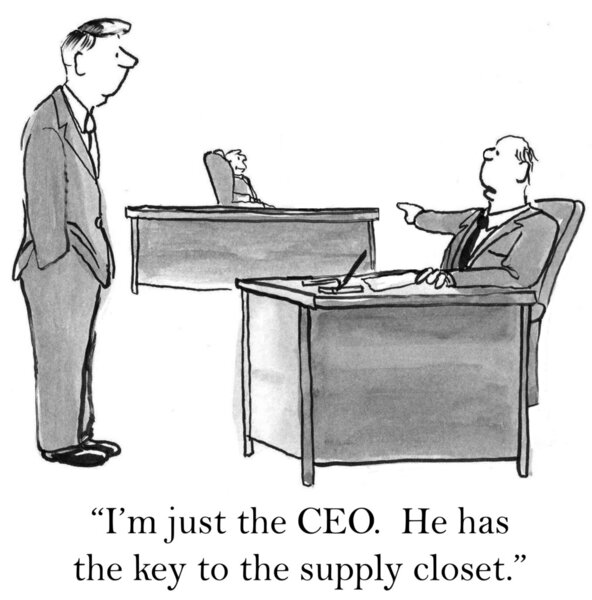 The real boss has the closet key