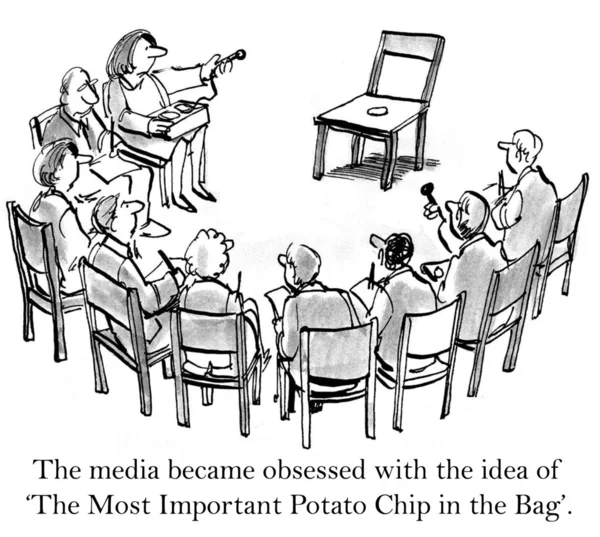 Nejznámější brambor čip je rozhovor — Stock fotografie