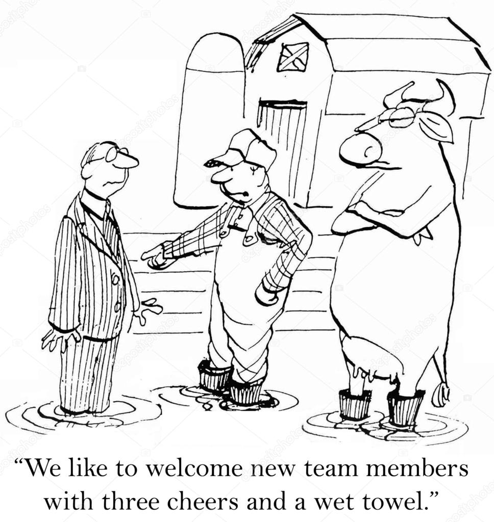 to your new job with three cheers — Stock Photo © andrewgenn