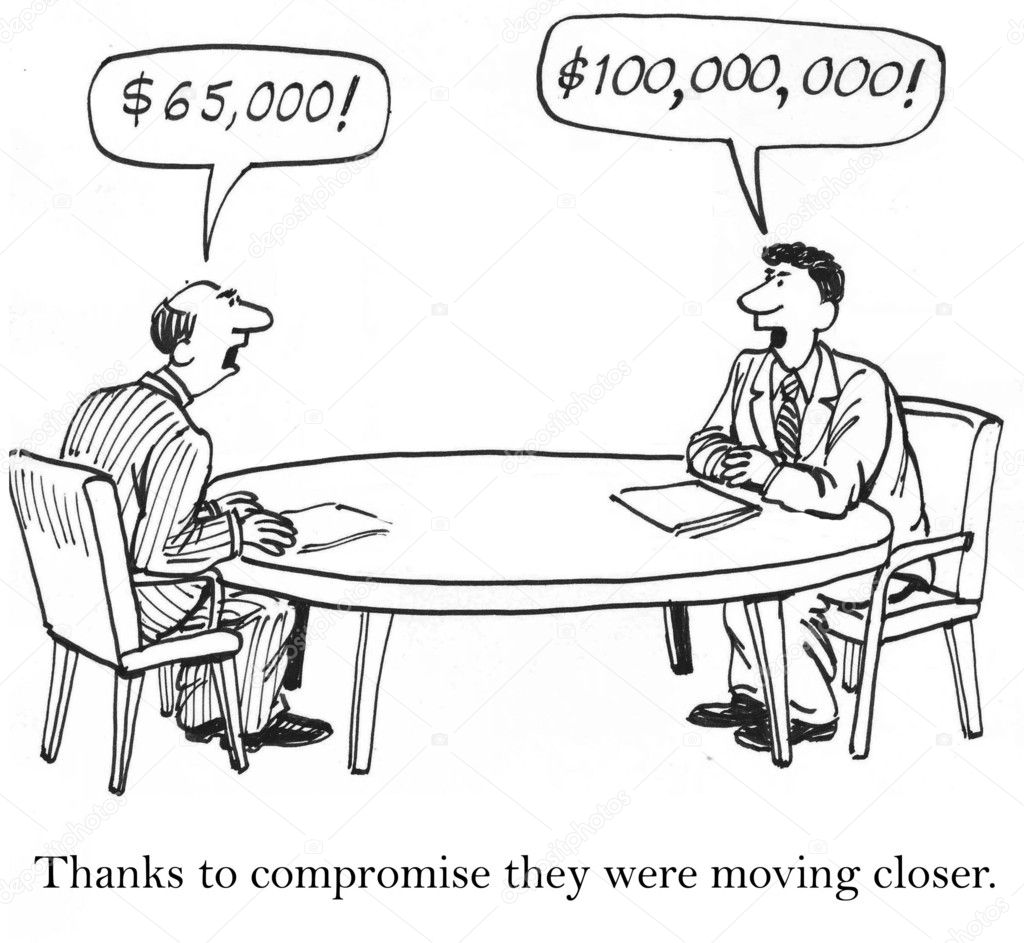 Negotiation cartoon Stock Photos, Royalty Free Negotiation cartoon Images |  Depositphotos