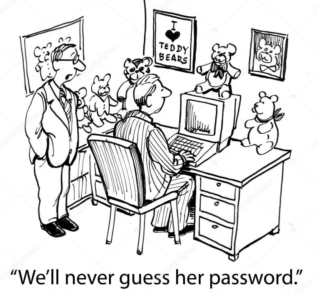 We'll never guess her password if it's a bear