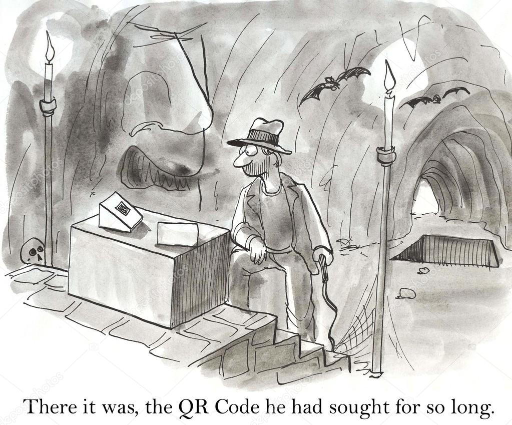 The QR Code was lost in a cave