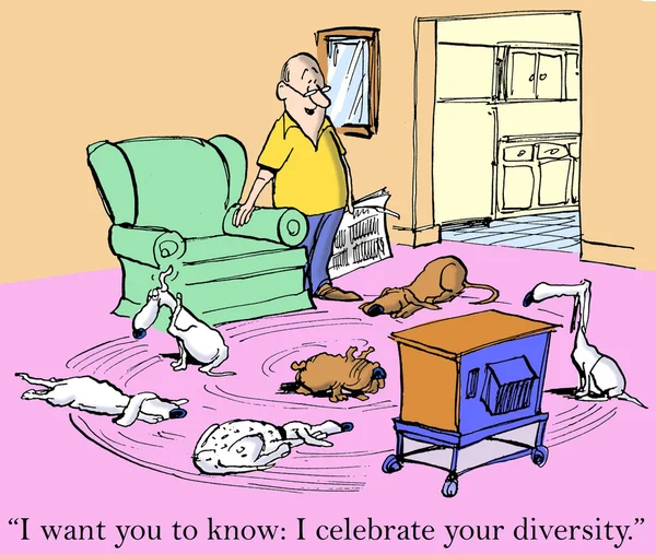 Quero que saibas que celebro a tua diversidade. — Fotografia de Stock