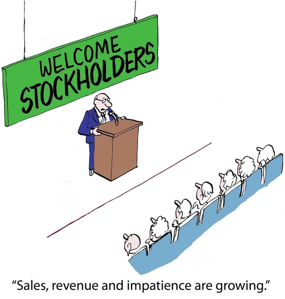 Welcome Stockholders — Stock Photo, Image