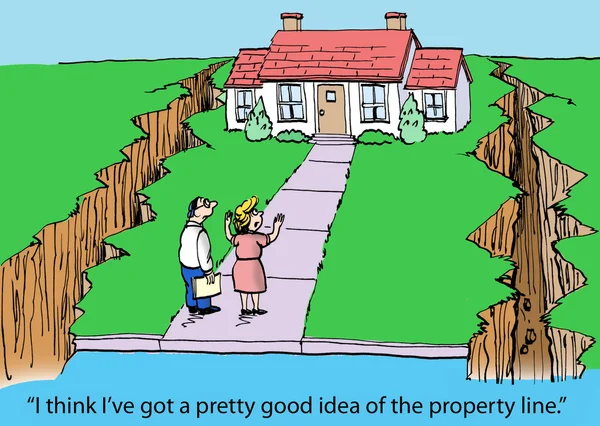 The property line