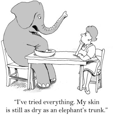 karikatür çizimi. fil cilt