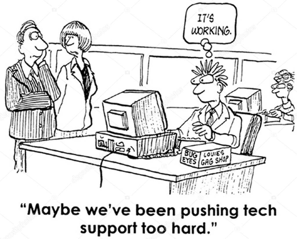 Cartoon illustration hard office work Stock Illustration by ©andrewgenn