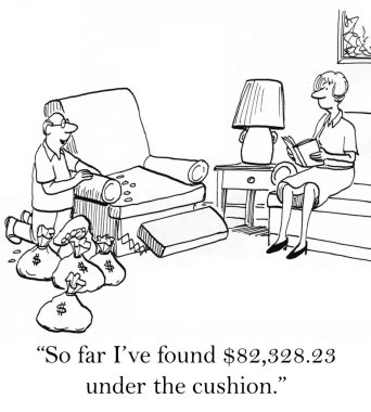 adam parayı bir sandalye buldum.