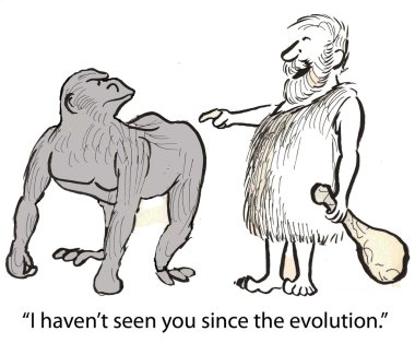 Mağara adamı ve orangutan