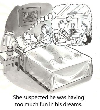 uykulu Kocanın karısı uyanır