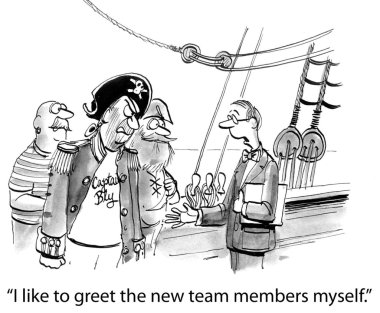 Bir korsan gemisinde iş adamı