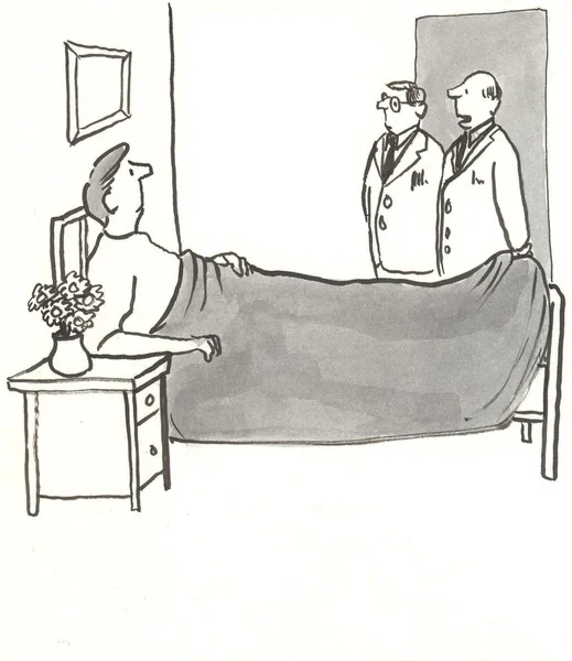 2 つの医師は、患者を観察します。 — ストック写真