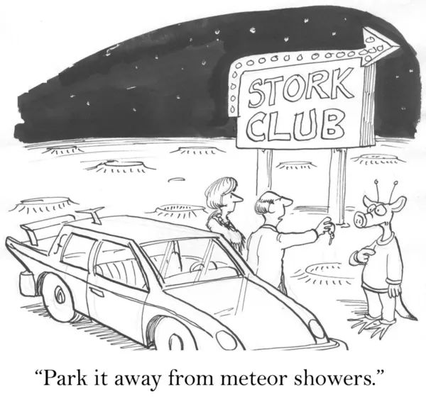 Meteor shower — Stock Photo, Image