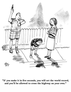 yarış başlamak üzere oğludur.