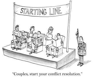 Couples, start bickering. clipart