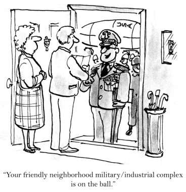Cartoon illustration. Friendly neighborhood