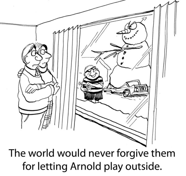 Arnold's parents should never have let him play outside without supervision.