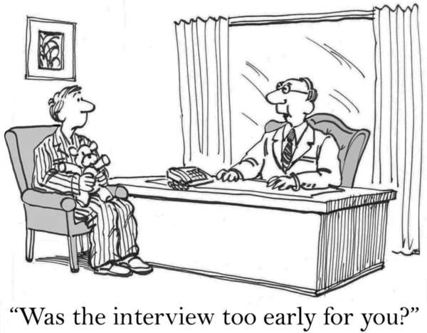 Переговоры по карикатурной иллюстрации в офисе — стоковое фото
