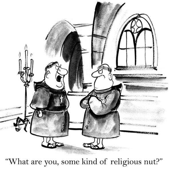 Catholic priest in church