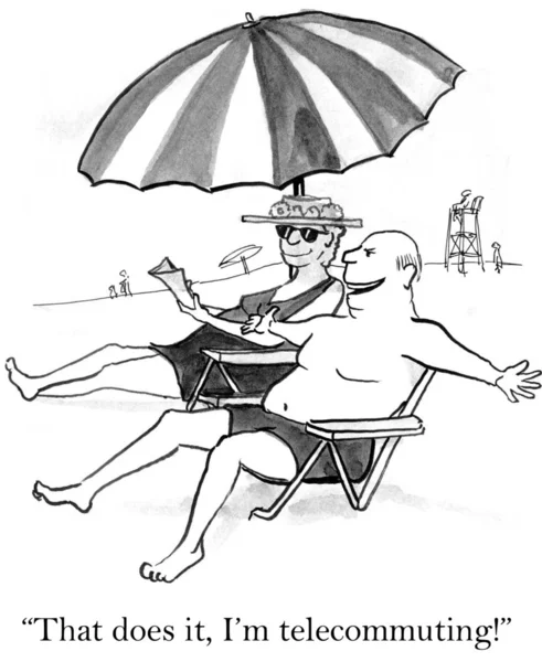 Mann und Frau sonnen sich am Strand — Stockfoto
