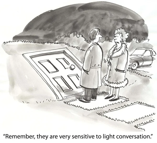 Sensible a la conversación ligera — Foto de Stock