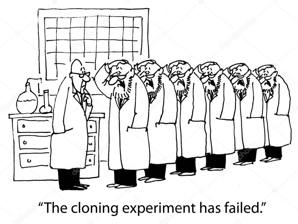The cloning experiment has failed — Stock Photo © andrewgenn 32606623