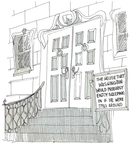 大統領の家。漫画の実例 — ストック写真