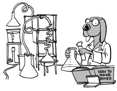 Dog science clipart