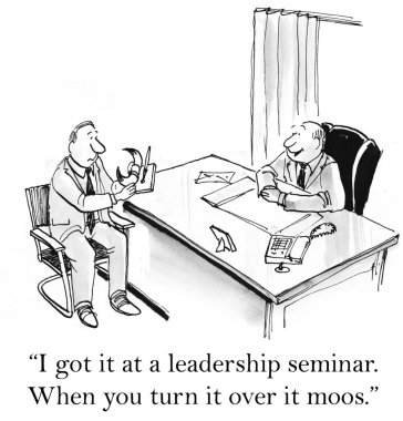 Adam bir liderlik seminerinde aldı