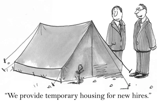 Temporary housing for new hires — Stock Photo, Image