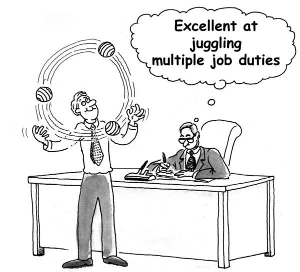 Job juggling by exec juggler is excellent — Stock Photo © andrewgenn