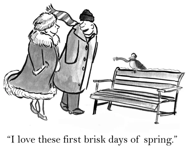 Brisk spring day — Stock Photo, Image