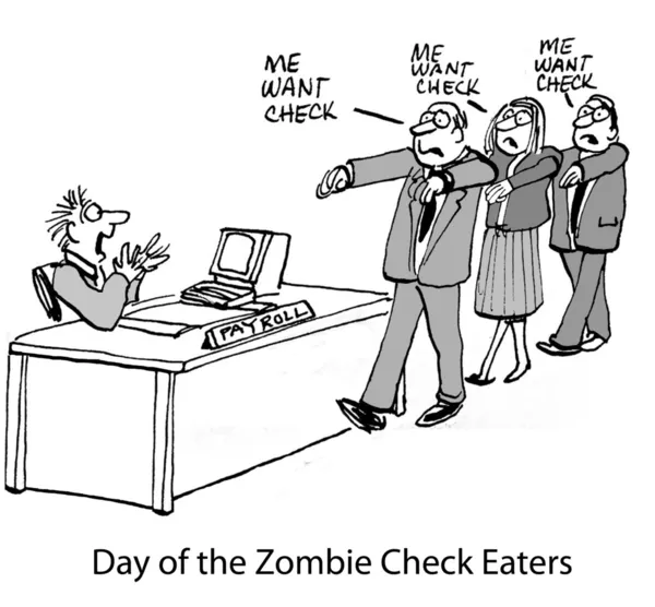 Zombie Check Grabber Apocalipsis —  Fotos de Stock