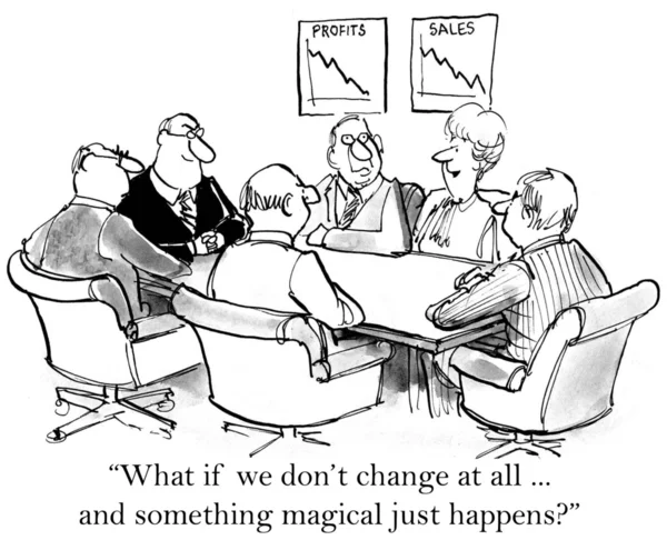Executivos preferem não mudar — Fotografia de Stock