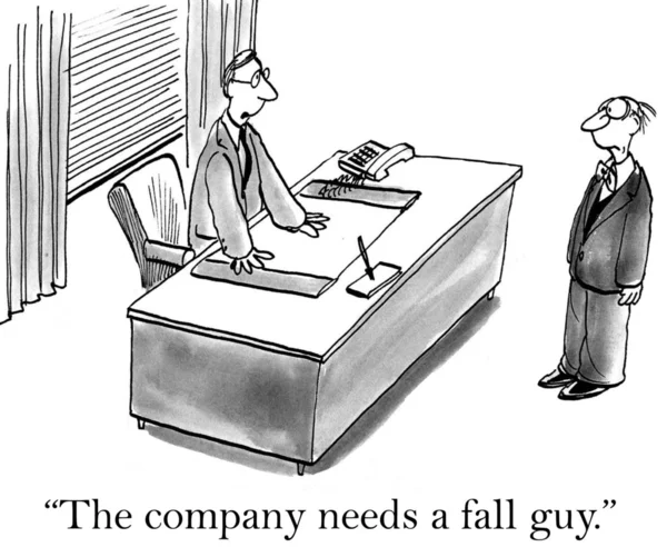 The company needs a fall guy — Stock Photo, Image