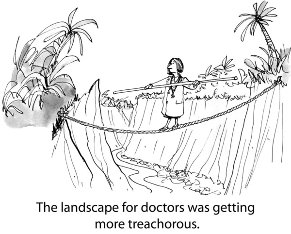 Krankenversicherung für Ärzte wird immer komplizierter — Stockfoto