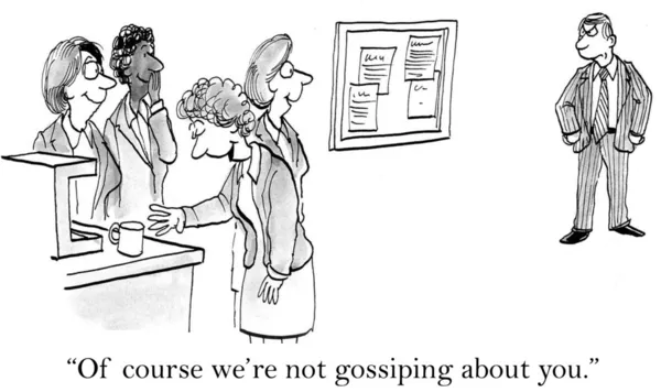 Gossip no trabalho — Fotografia de Stock